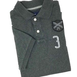 AE Outfitters Vintage Fit Charcoal Gray Polo *L*